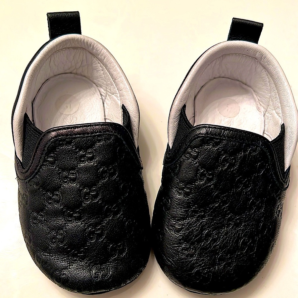 These are Original Gucci infant shoes sz o-3 months
